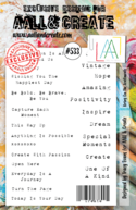 AALL & CREATE STAMP #533 Bring on the Sentiments